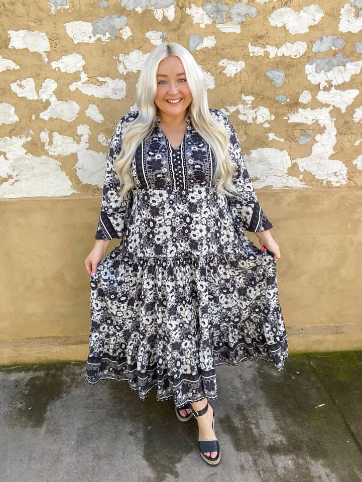 Eclectic Bohemian Valencia Dress - Last 1 SM