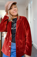 Eclectic Bohemian Velvet Blazer Heritage Brown