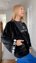 Eclectic Bohemian Moon Phase Velvet Jacket Black - Last 1s SM & L/XL