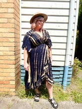 SALE - Wrap Dress Black Tie Dye - Last 1s SM & M/L