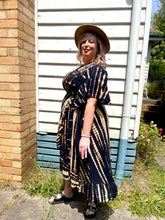 SALE - Wrap Dress Black Tie Dye - Last 1s SM & M/L