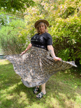 Eclectic Bohemian Tiered Maxiskirt Monochrome - Last 1 XXL