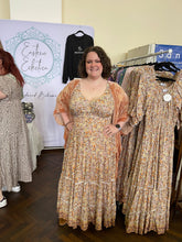 Eclectic Bohemian Fortune Teller Maxidress Caramel Short Sleeve -PREORDER