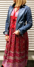 SALE - Folk Print Indian Cotton Gauze Dress Scarlett/Fuchsia Last 1 L