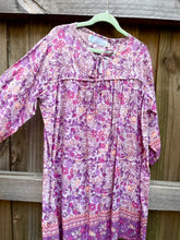 Girls Bohemian Princess Mini Me Dress Violet