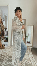 Crochet Cardigan Vintage Style Cream