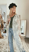 Crochet Cardigan Vintage Style Cream