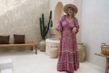 Eclectic Bohemian Fortune Teller Maxidress Long Sleeve Wisteria - PREORDER JULY
