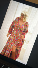 Eclectic Bohemian Fortune Teller Maxidress Long Sleeve Chocolate Rose