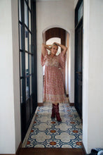 Eclectic Bohemian Gizelle Midi Dress Flutter Terracotta