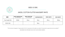 Eclectic Bohemian Angel Cotton Flutter Maxiskirt White