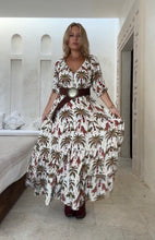 Eclectic Bohemian Fortune Teller Maxidress Short Sleeve Luxe Jungle