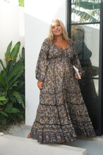 Eclectic Bohemian Fortune Teller Maxidress Charcoal - Last 1s XXXL & 4 XL