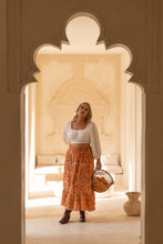 Eclectic Bohemian Flutter Maxiskirt Marigold