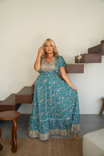 Wanderlust Maxidress Teal Floral