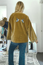 Eclectic Bohemian Hummingbird Velvet Jacket