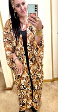 Eclectic Bohemian Vintage Inspired Kimono Retro Swirl
