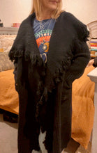 SALE - Boho Draped Cardigan Tassel Black