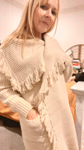 SALE - Boho Draped Cardigan Tassel Cream