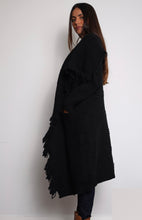 SALE - Boho Draped Cardigan Tassel Black