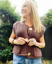 Chunky Knit Vest Coffee