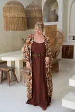 Eclectic Bohemian Vintage Inspired Kimono Retro Swirl