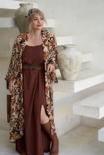 Eclectic Bohemian Vintage Inspired Kimono Retro Swirl