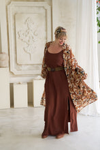 Eclectic Bohemian Vintage Inspired Kimono Retro Swirl