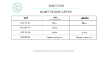 Eclectic Bohemian Vintage Inspired Jacket Vegan Leather