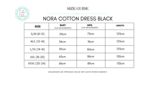 SALE - Nora Cotton Dress Black