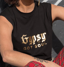 Gypsy Got Soul Sleeveless T-shirt Black
