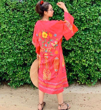 SALE -Embroidered Kimono Red